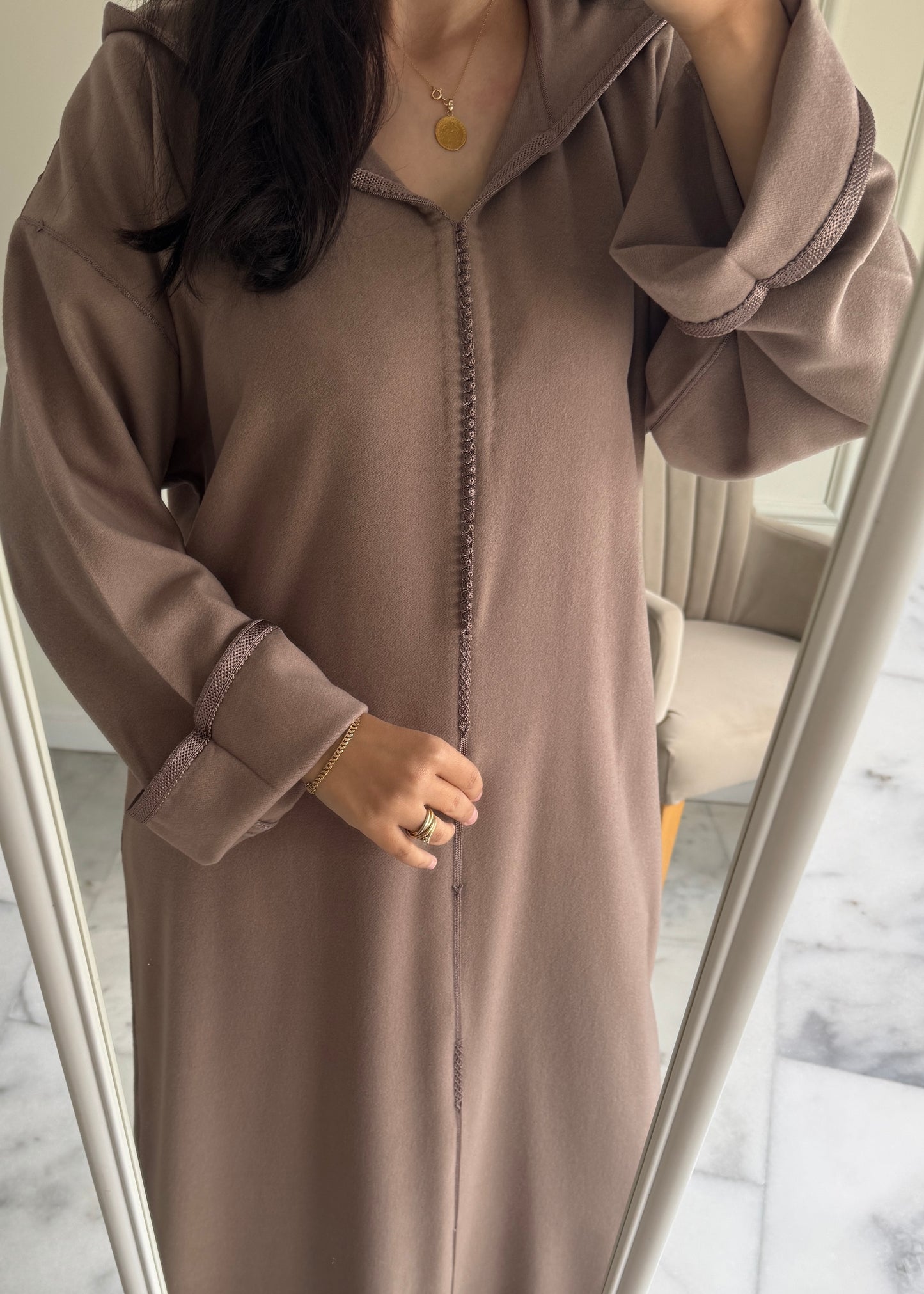 Jellaba classique en cachemire