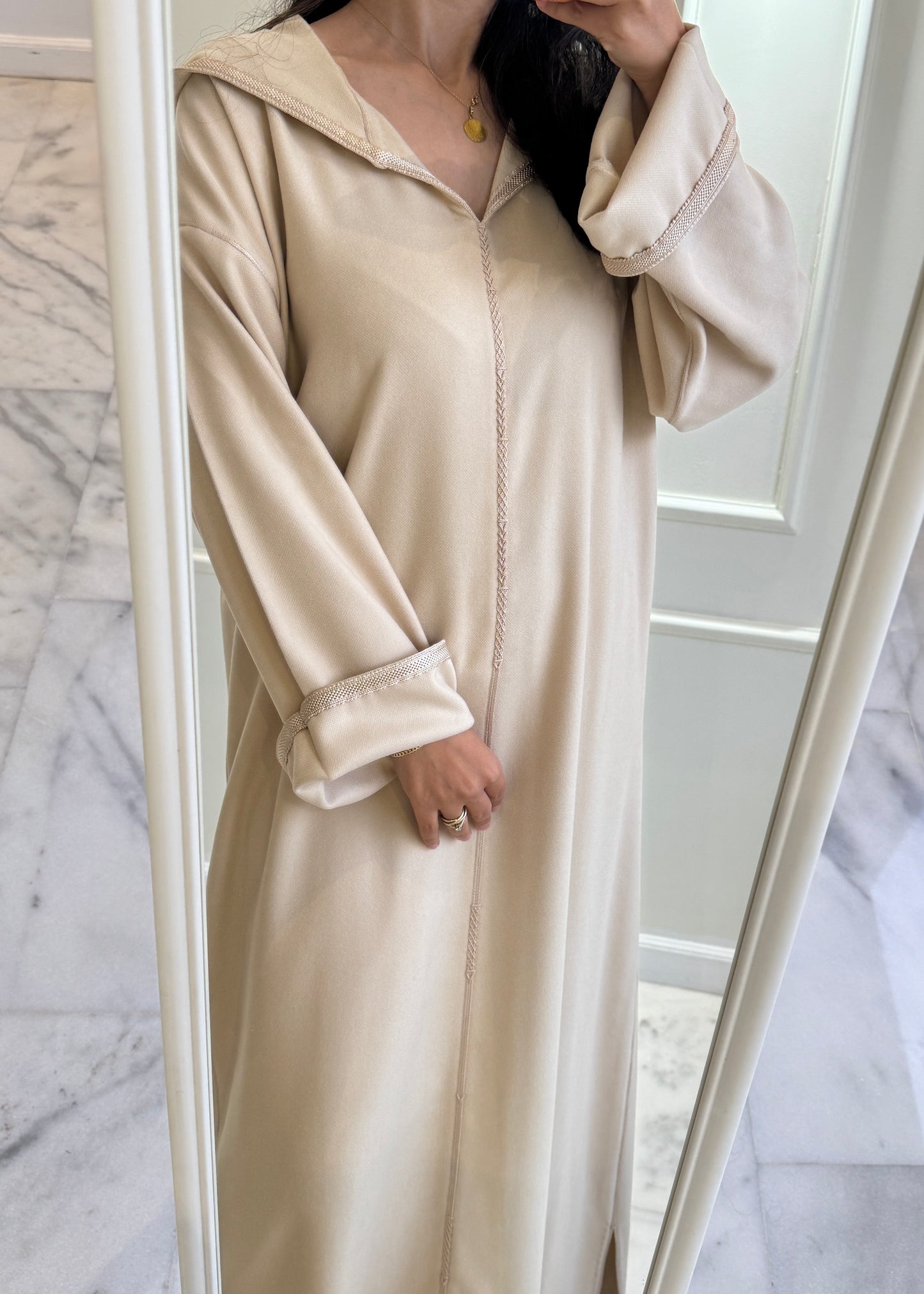 Jellaba classique en cachemire