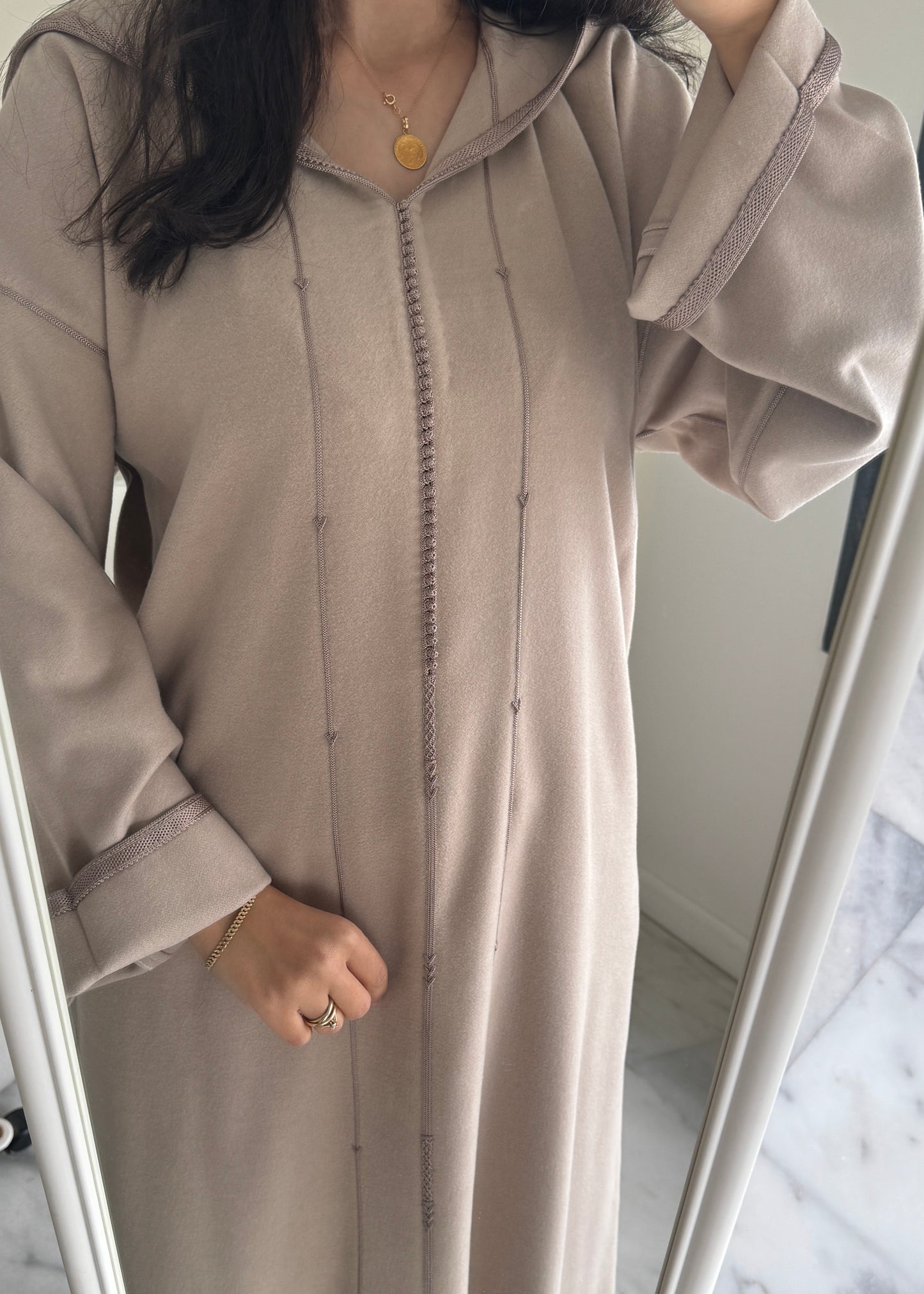 Jellaba classique en cachemire