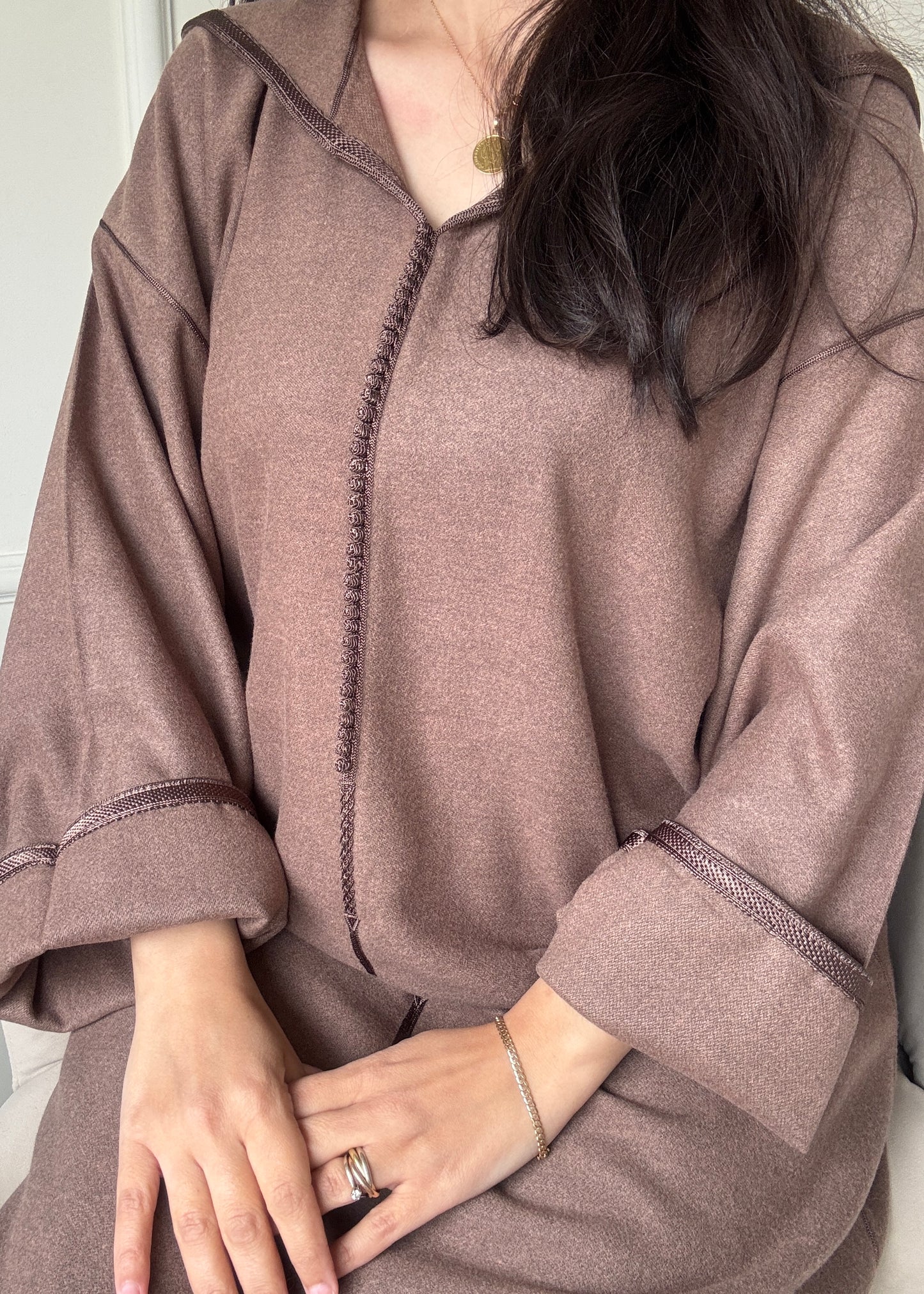 Jellaba classique en cachemire