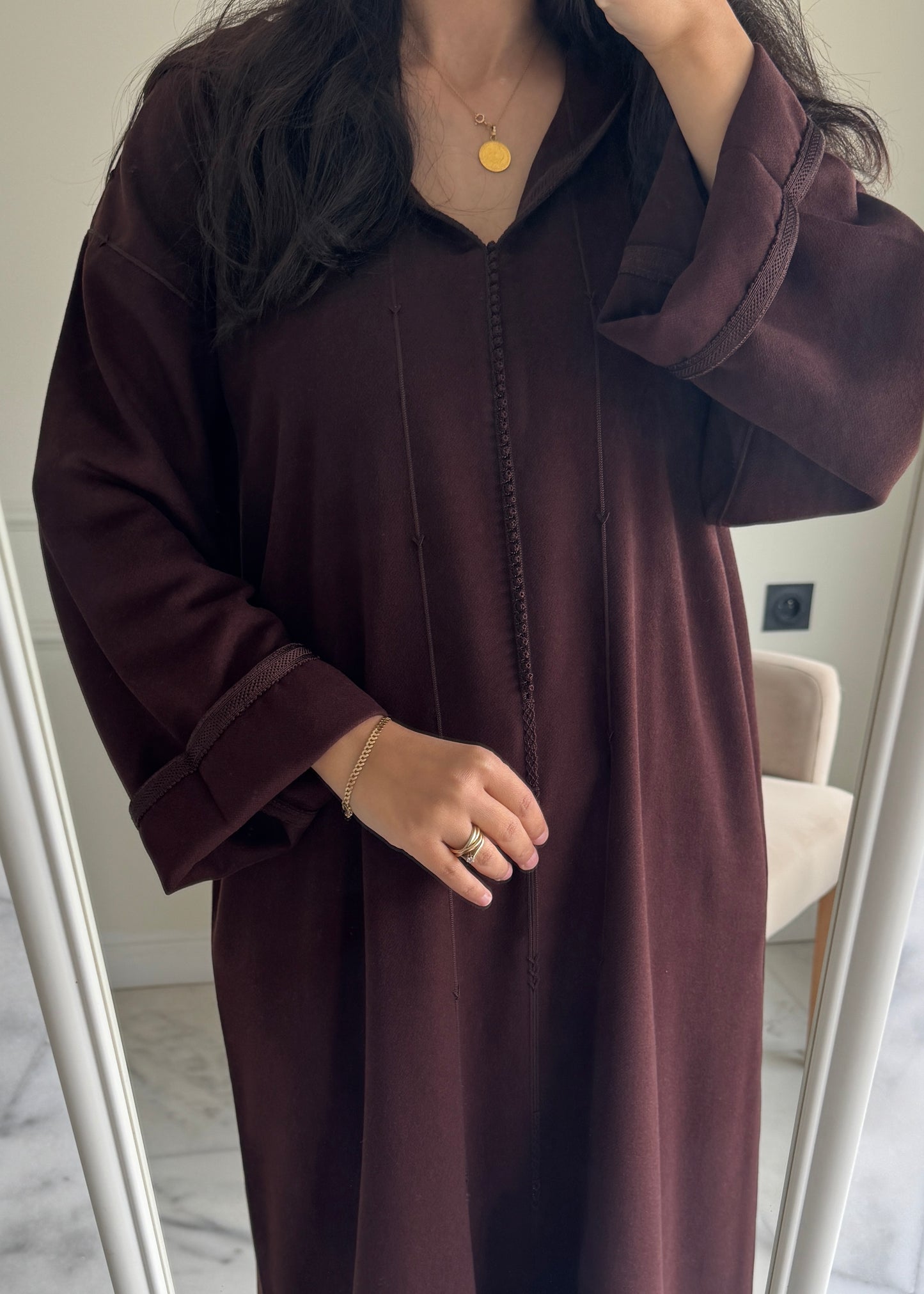 Jellaba classique en cachemire