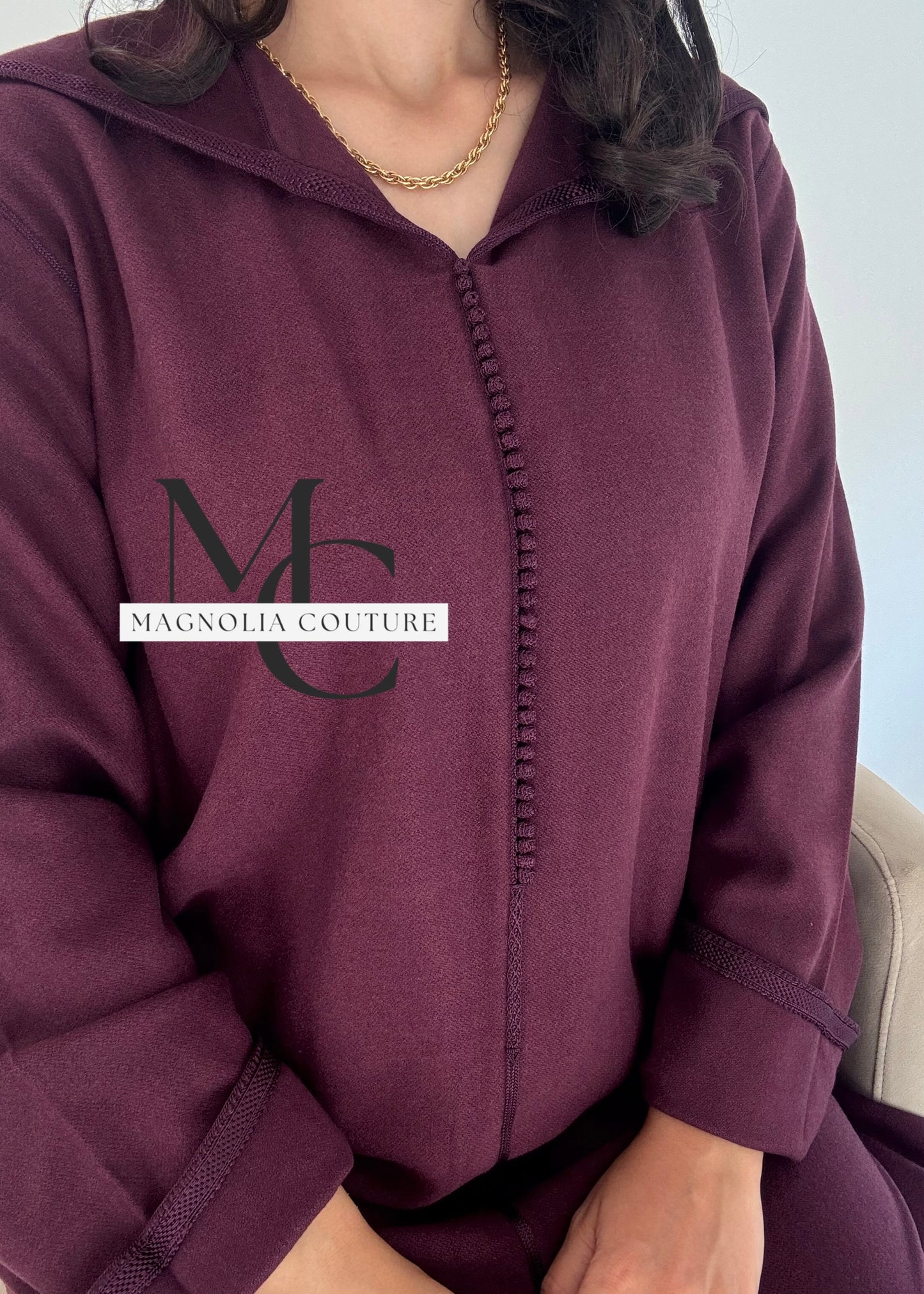 Jellaba classique en cachemire