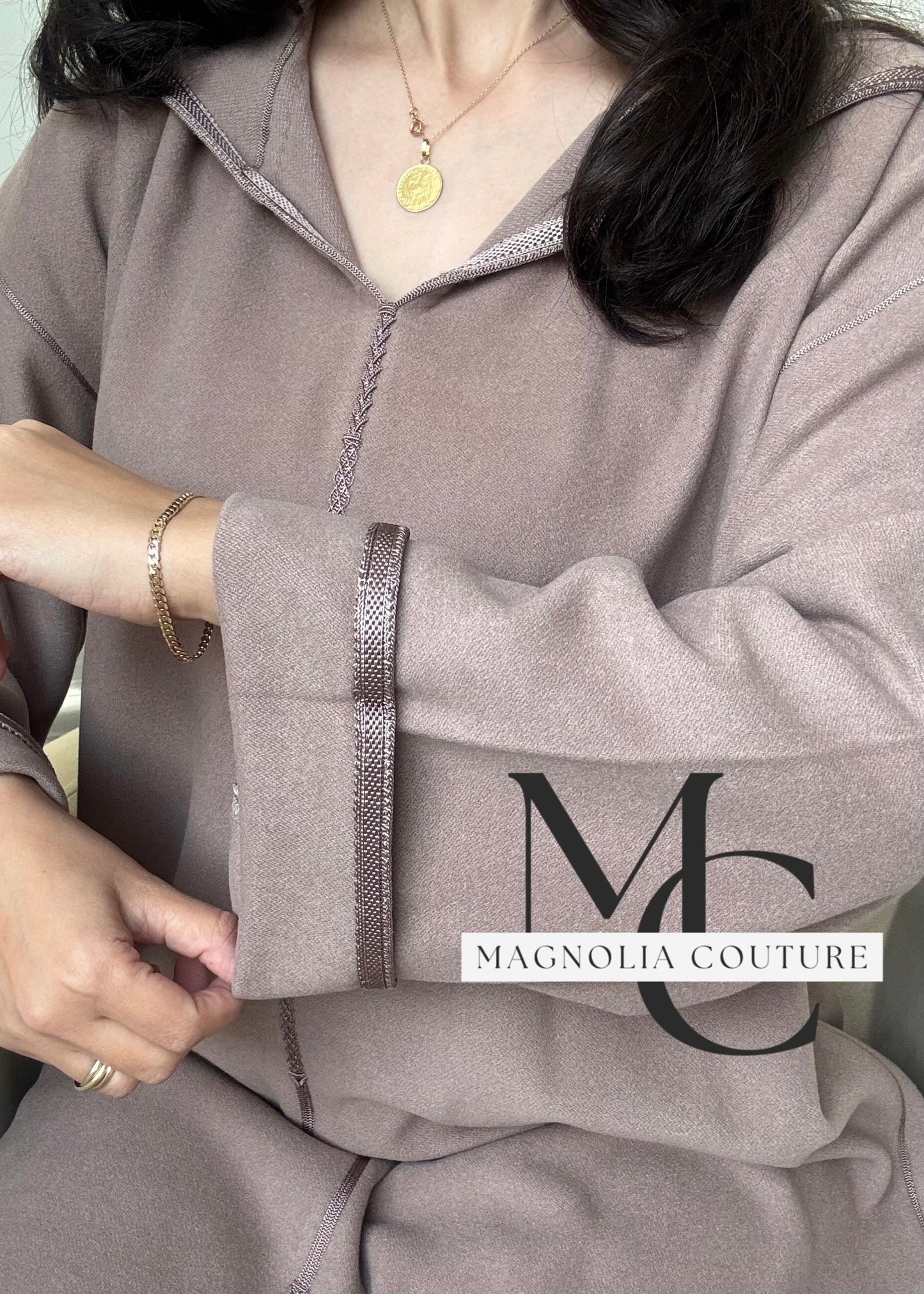 Jellaba classique en cachemire