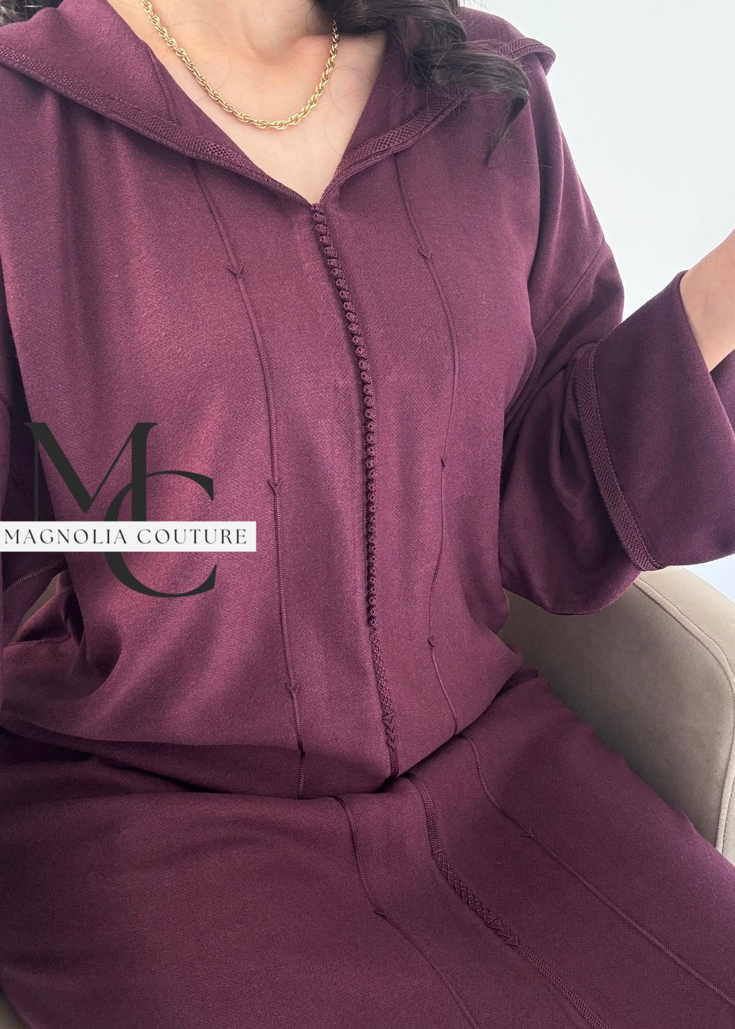 Jellaba classique en cachemire