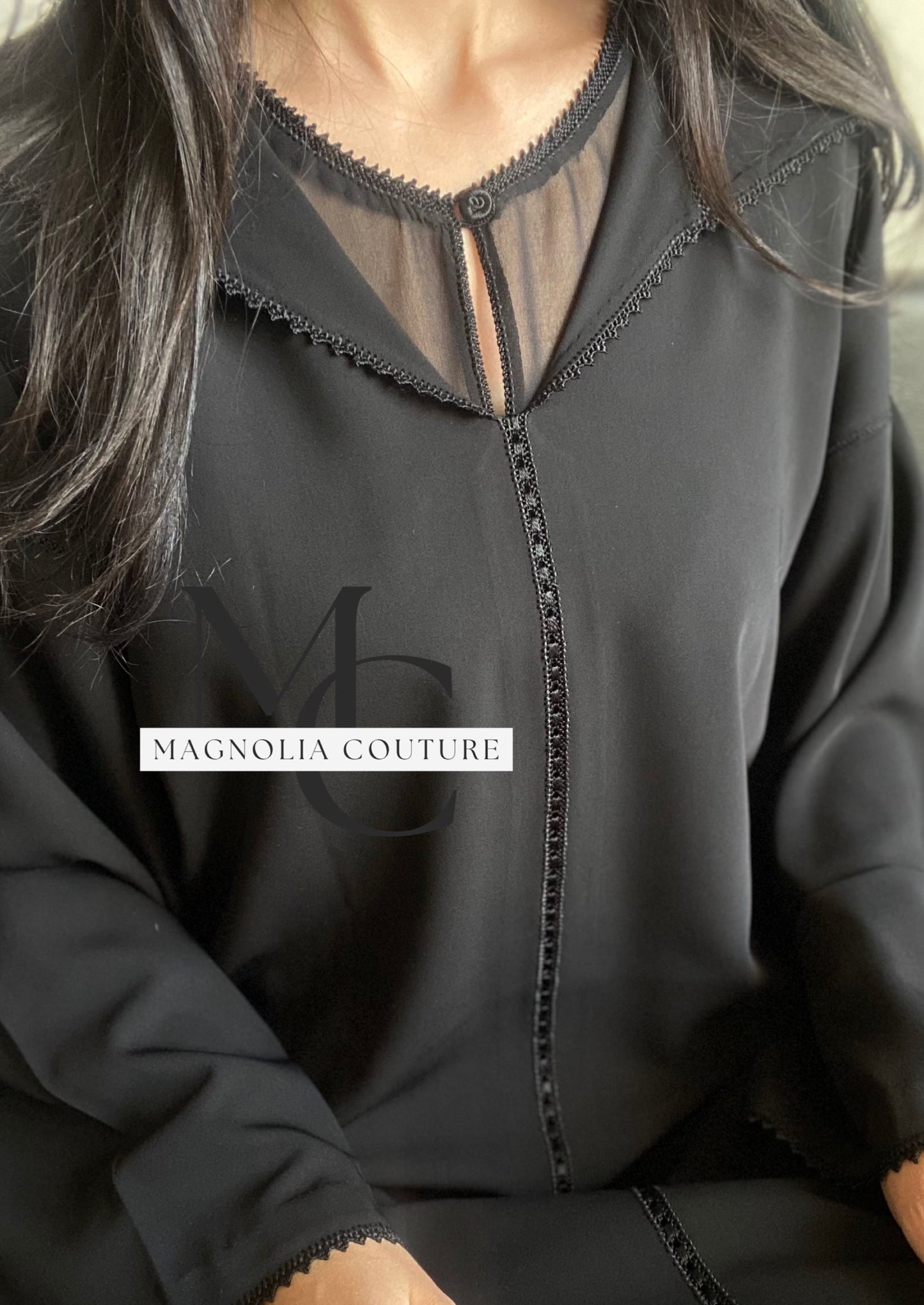 Jellaba gourmette ~ Noir