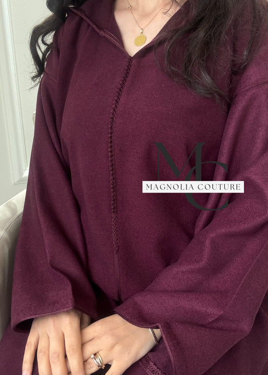 Jellaba classique en cachemire