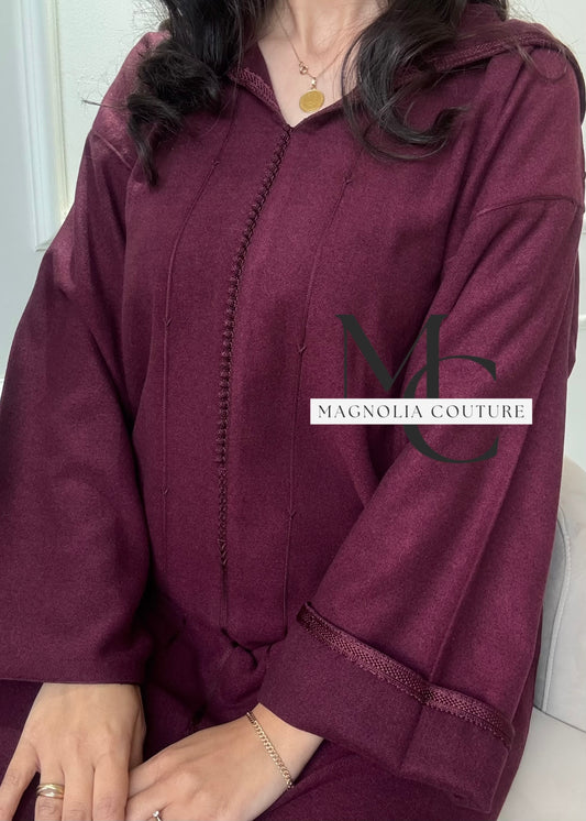 Jellaba classique en cachemire