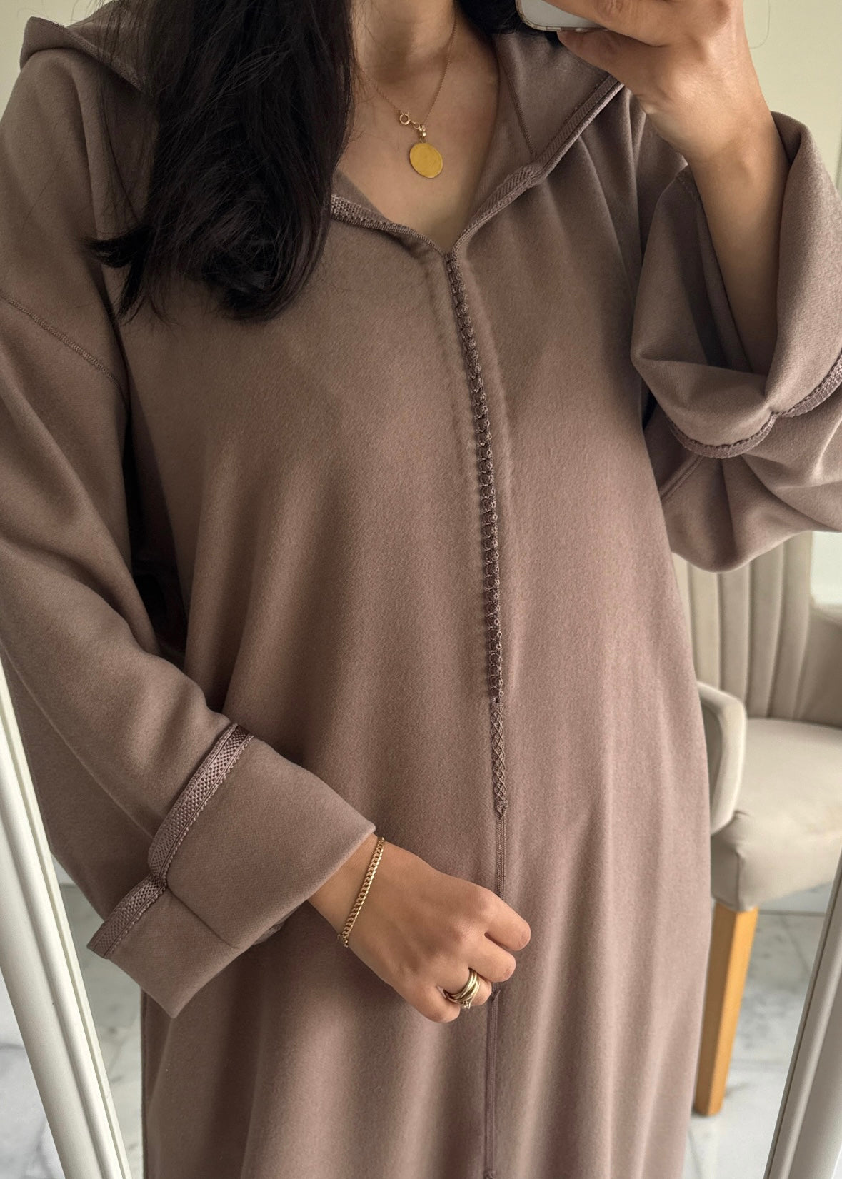 Jellaba classique en cachemire