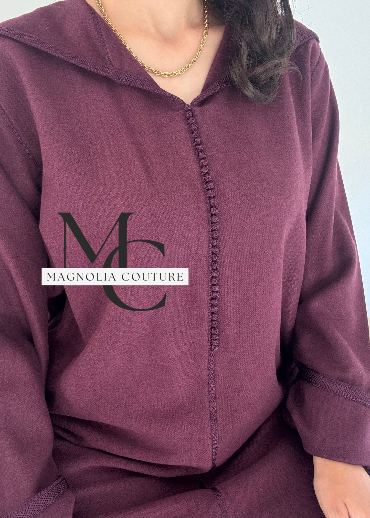 Jellaba classique en cachemire