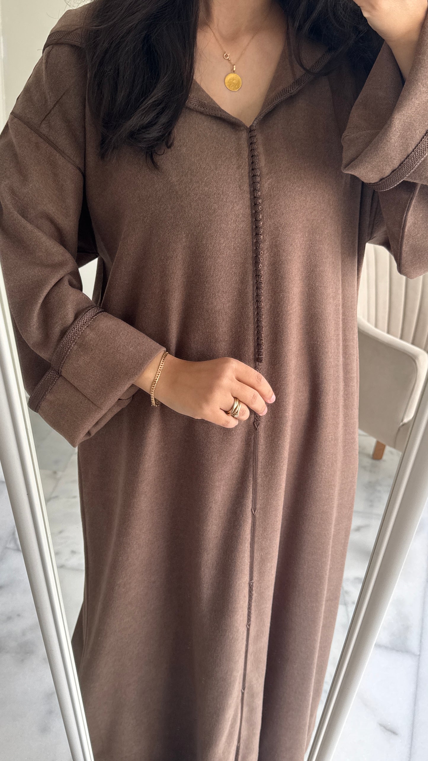 Jellaba classique en cachemire