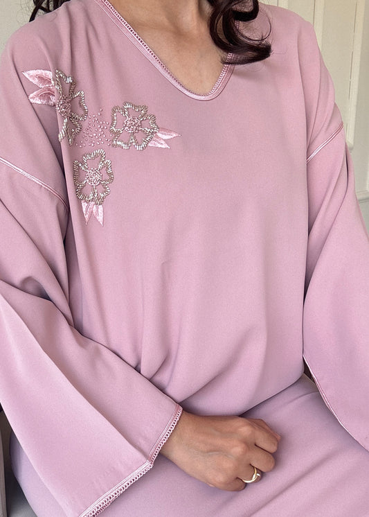 Gandoura Rosier ~ rose poudré