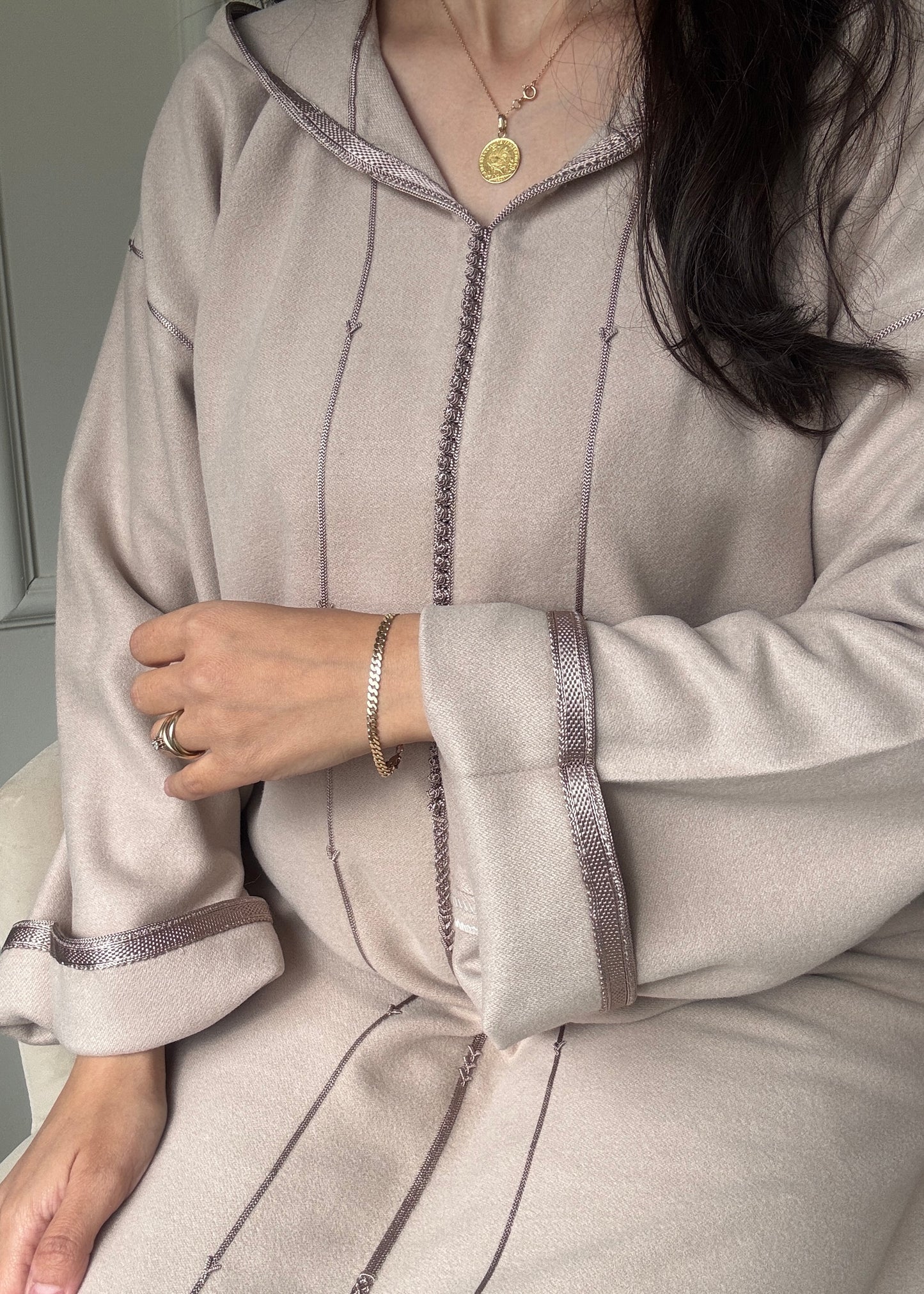 Jellaba classique en cachemire