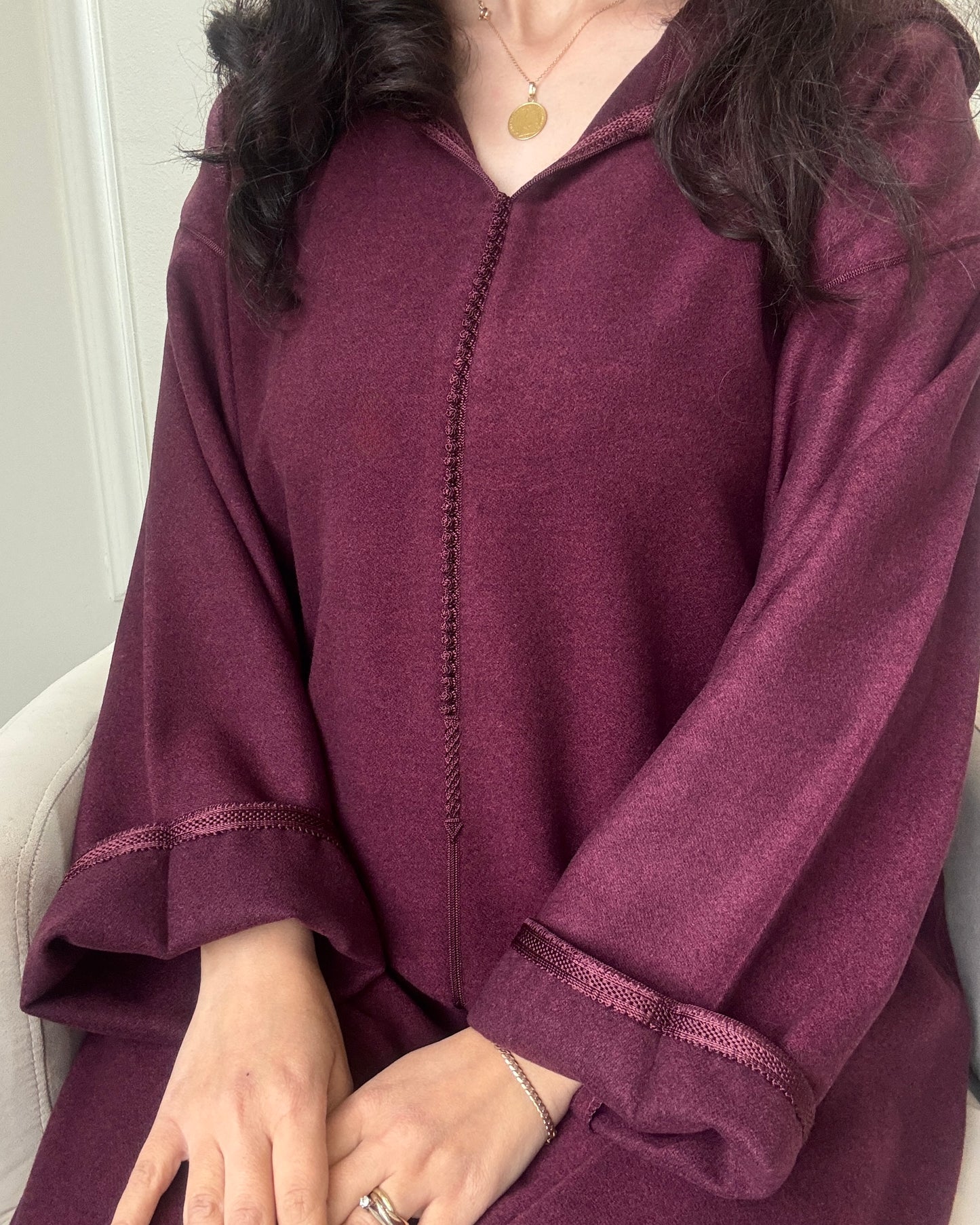 Jellaba classique en cachemire